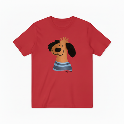 Stay Cool Dog Graphic Tee Funny Animal Lover Gift T7047