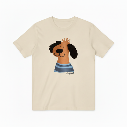 Stay Cool Dog Graphic Tee Funny Animal Lover Gift T7047