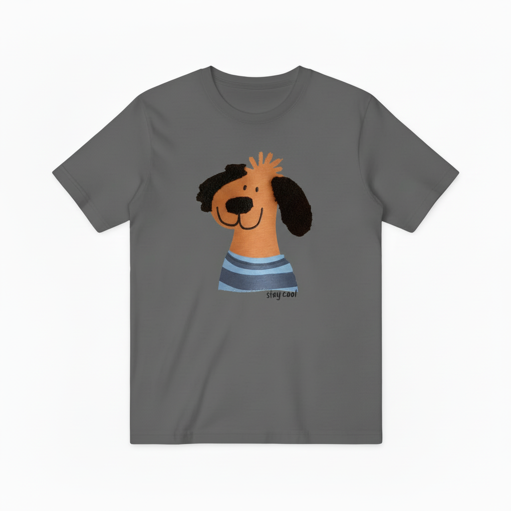 Stay Cool Dog Graphic Tee Funny Animal Lover Gift T7047