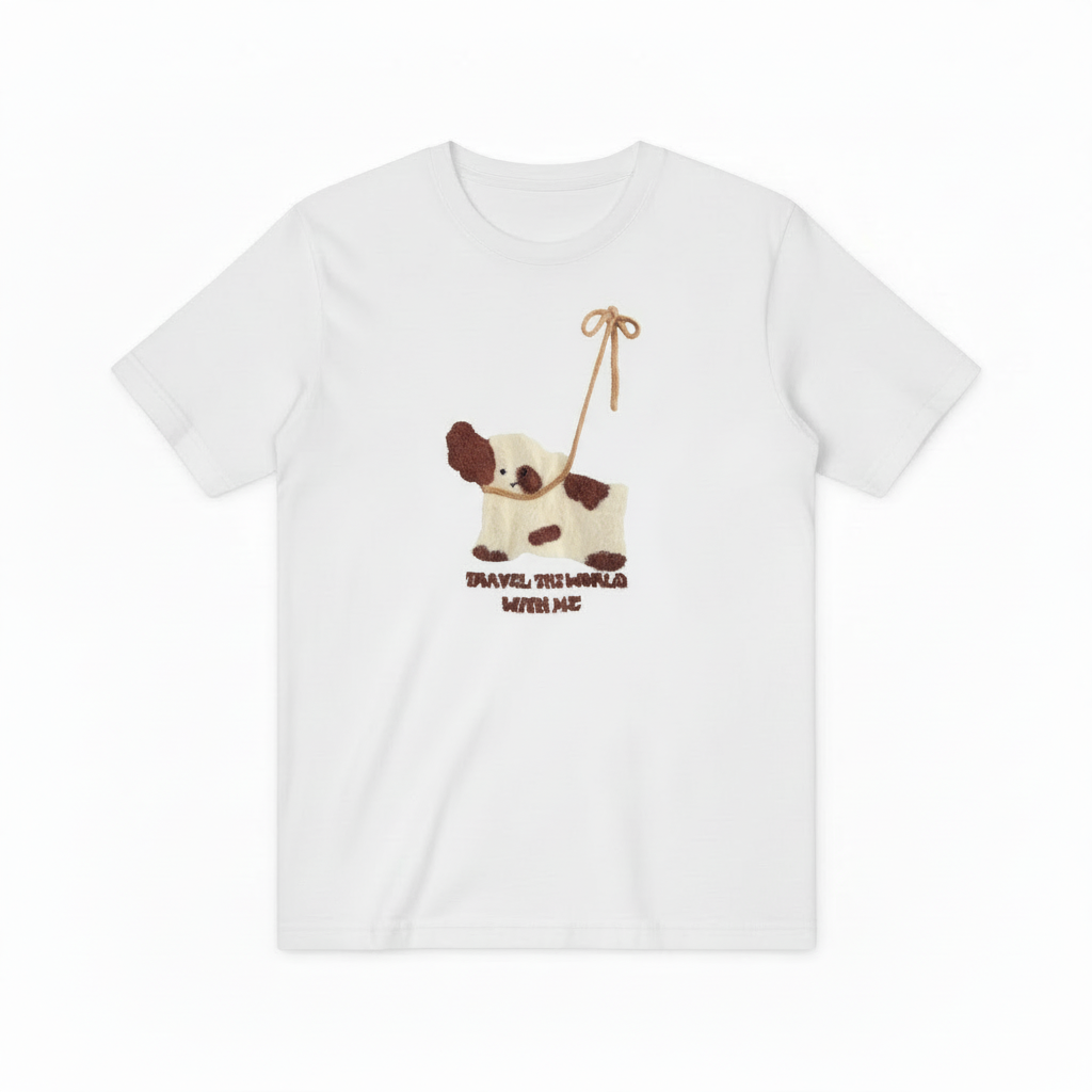 Travel The World Dog Graphic Sweater Animal Lover Gift T7048