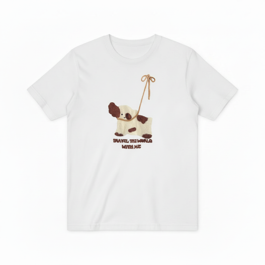 Travel The World Dog Graphic Sweater Animal Lover Gift T7048