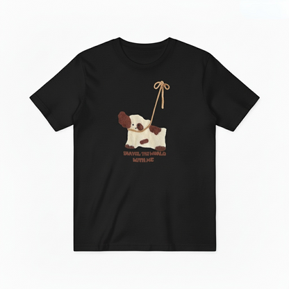 Travel The World Dog Graphic Sweater Animal Lover Gift T7048