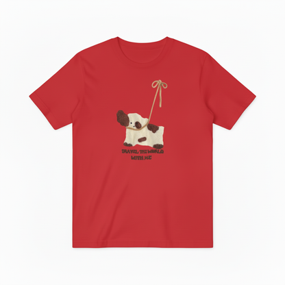 Travel The World Dog Graphic Sweater Animal Lover Gift T7048