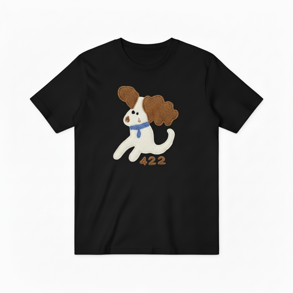 422 Puppy Graphic Tee Cute Dog Lover Gift T7052