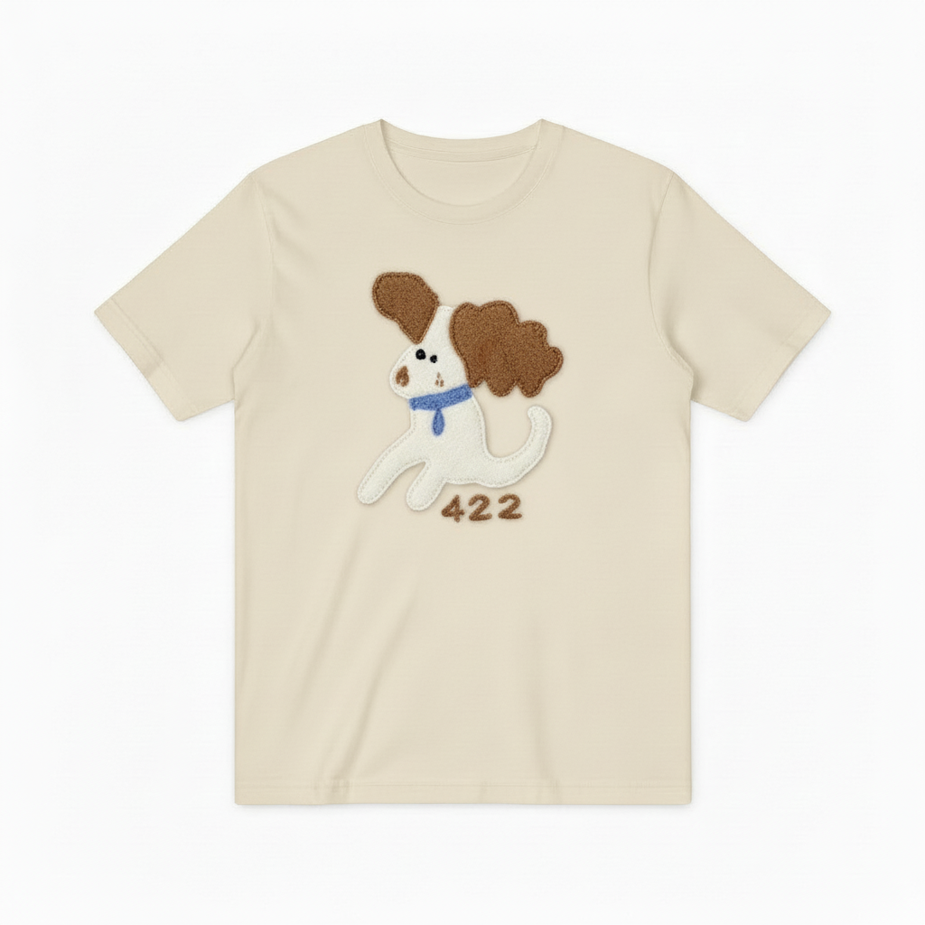 422 Puppy Graphic Tee Cute Dog Lover Gift T7052