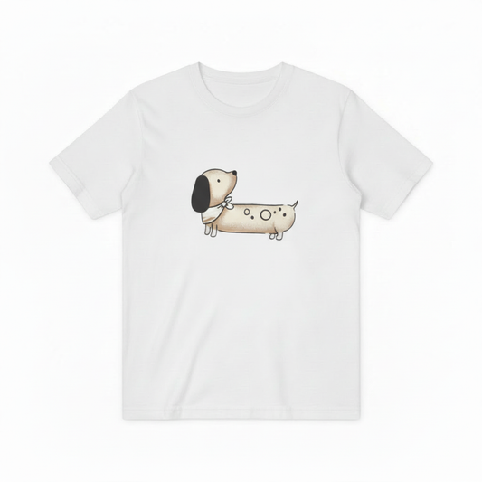 Cartoon Dachshund Graphic Tee Cute Dog Lover Gift T7053