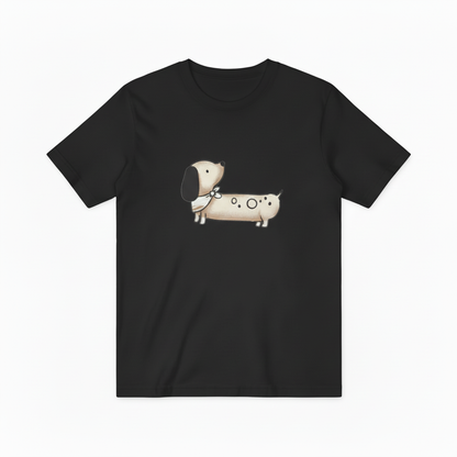 Cartoon Dachshund Graphic Tee Cute Dog Lover Gift T7053