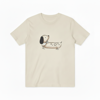 Cartoon Dachshund Graphic Tee Cute Dog Lover Gift T7053