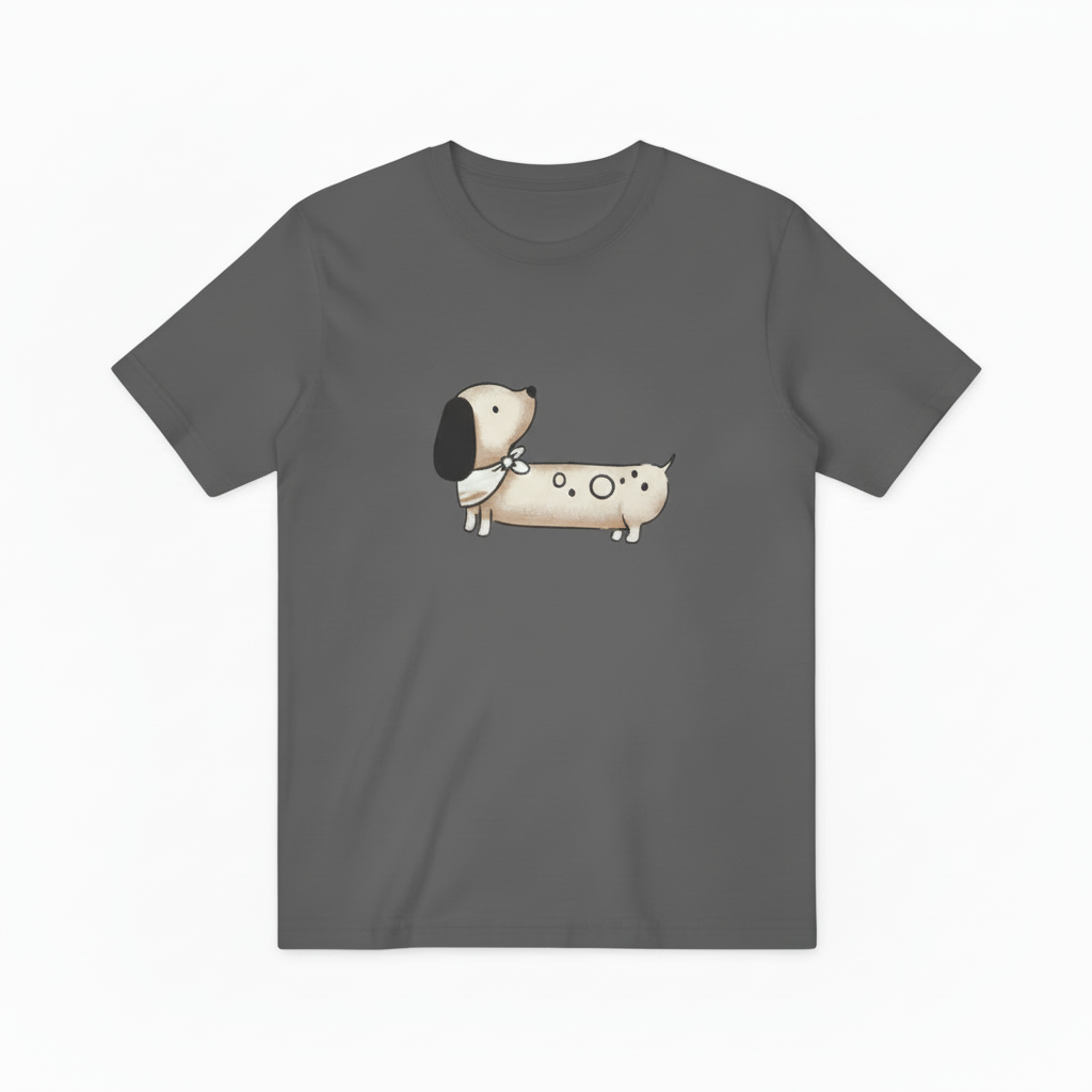 Cartoon Dachshund Graphic Tee Cute Dog Lover Gift T7053