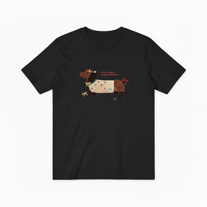 Good Puppy Dachshund Graphic Tee Cute Dog Lover Gift T7054