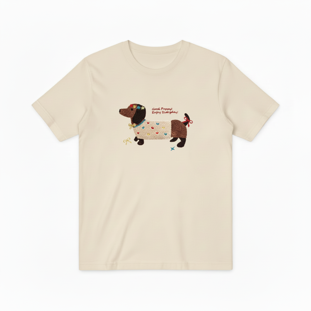 Good Puppy Dachshund Graphic Tee Cute Dog Lover Gift T7054