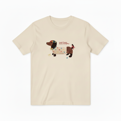 Good Puppy Dachshund Graphic Tee Cute Dog Lover Gift T7054