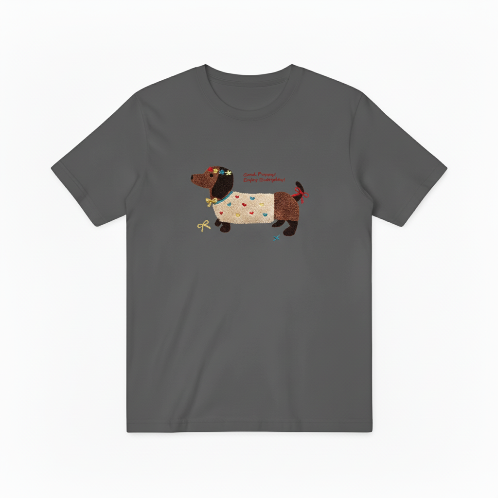 Good Puppy Dachshund Graphic Tee Cute Dog Lover Gift T7054