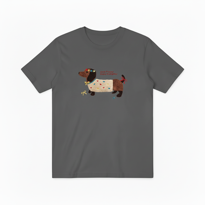 Good Puppy Dachshund Graphic Tee Cute Dog Lover Gift T7054