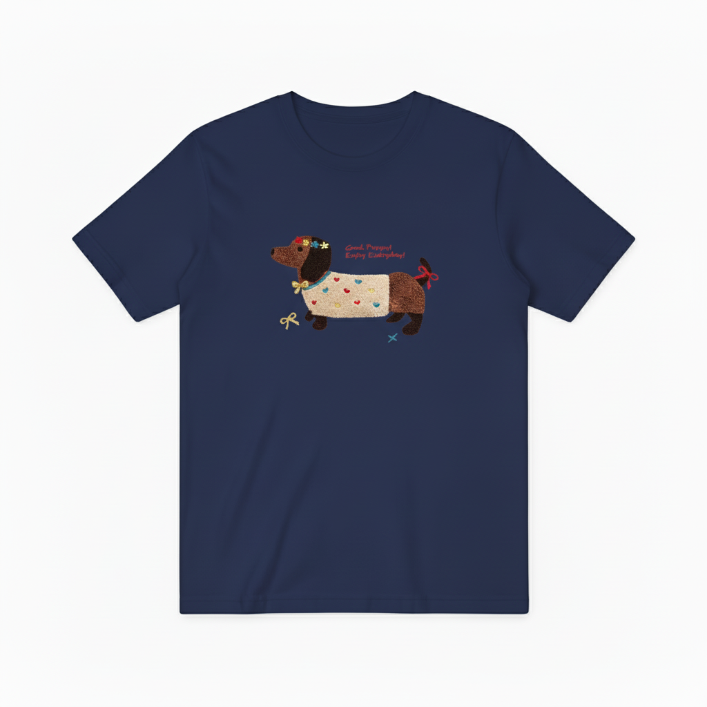 Good Puppy Dachshund Graphic Tee Cute Dog Lover Gift T7054