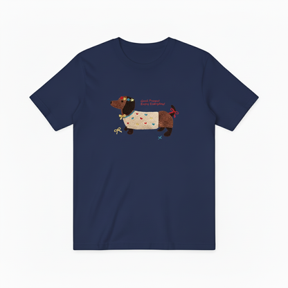 Good Puppy Dachshund Graphic Tee Cute Dog Lover Gift T7054