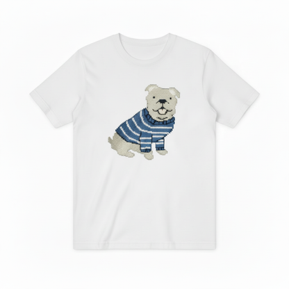 English Bulldog Graphic Sweater Nautical Dog Lover Gift T7056