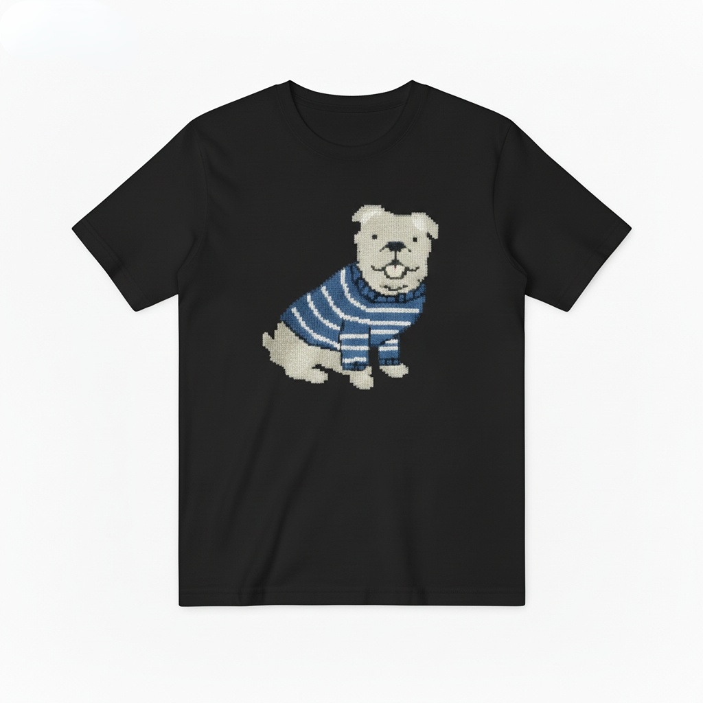 English Bulldog Graphic Sweater Nautical Dog Lover Gift T7056