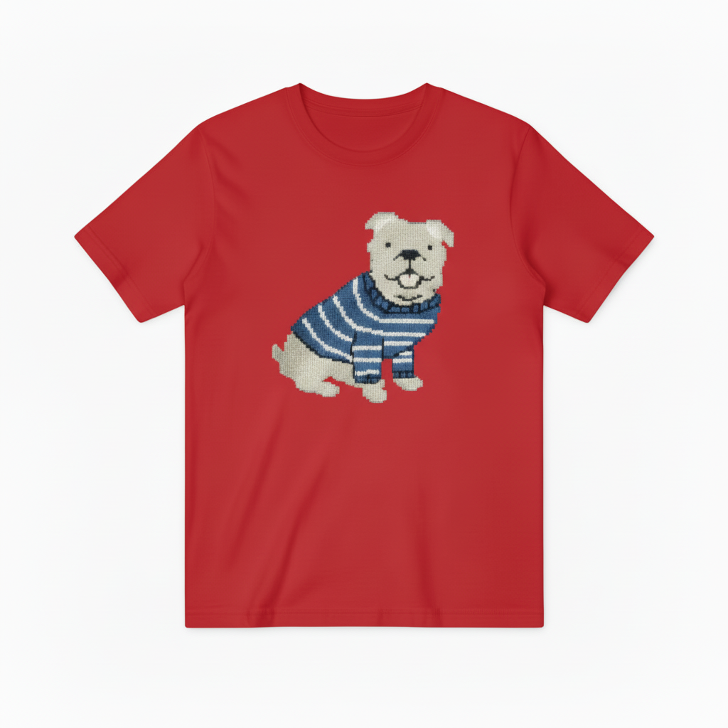 English Bulldog Graphic Sweater Nautical Dog Lover Gift T7056