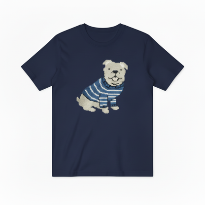 English Bulldog Graphic Sweater Nautical Dog Lover Gift T7056