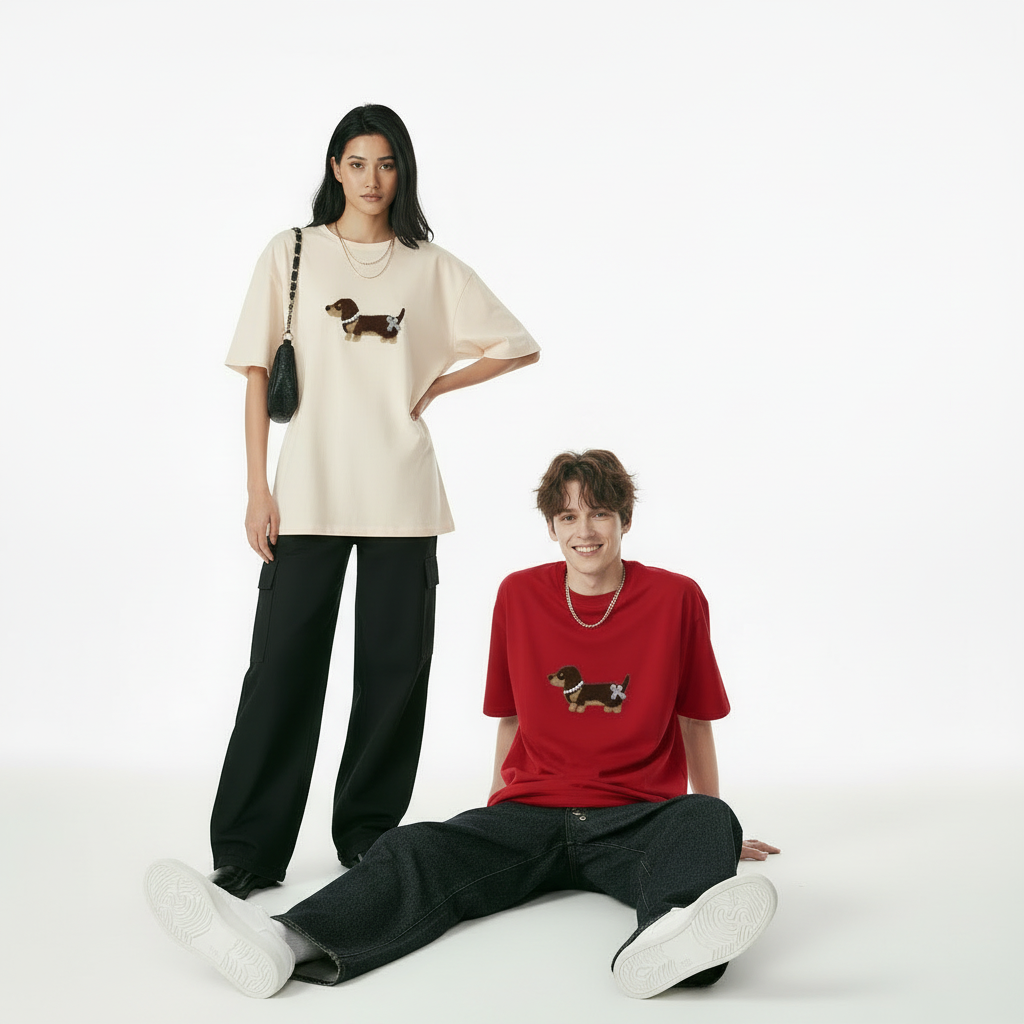 Dachshund Graphic Sweater Vintage Dog Lover Gift T7059
