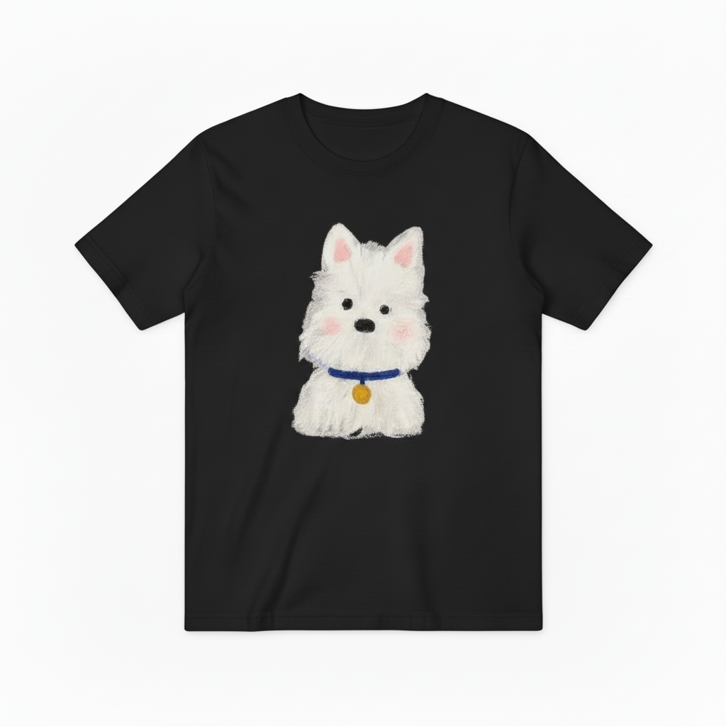 Westie Dog Graphic Tee Watercolor Dog Lover Gift T7061