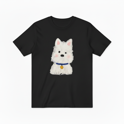 Westie Dog Graphic Tee Watercolor Dog Lover Gift T7061