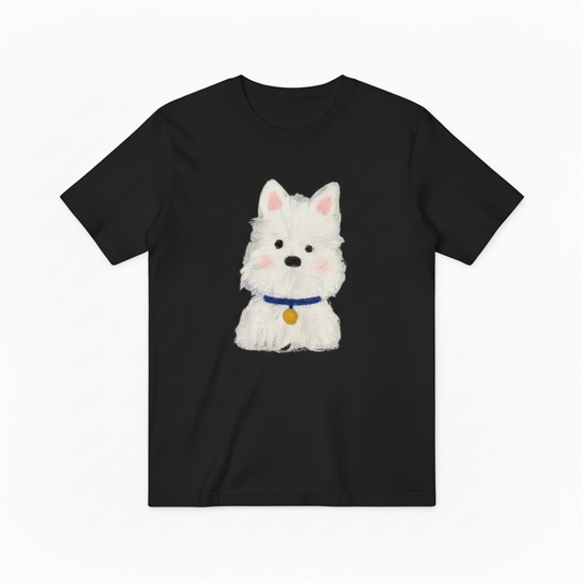 Westie Dog Graphic Tee Watercolor Dog Lover Gift T7061