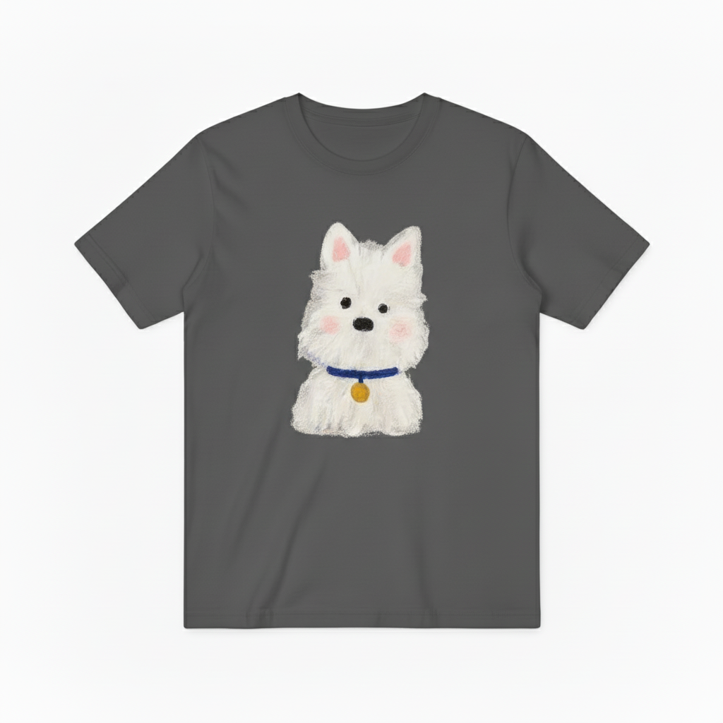 Westie Dog Graphic Tee Watercolor Dog Lover Gift T7061