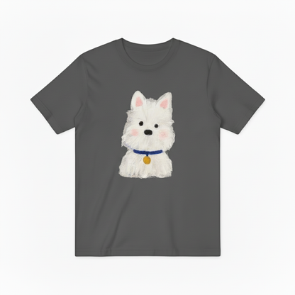 Westie Dog Graphic Tee Watercolor Dog Lover Gift T7061