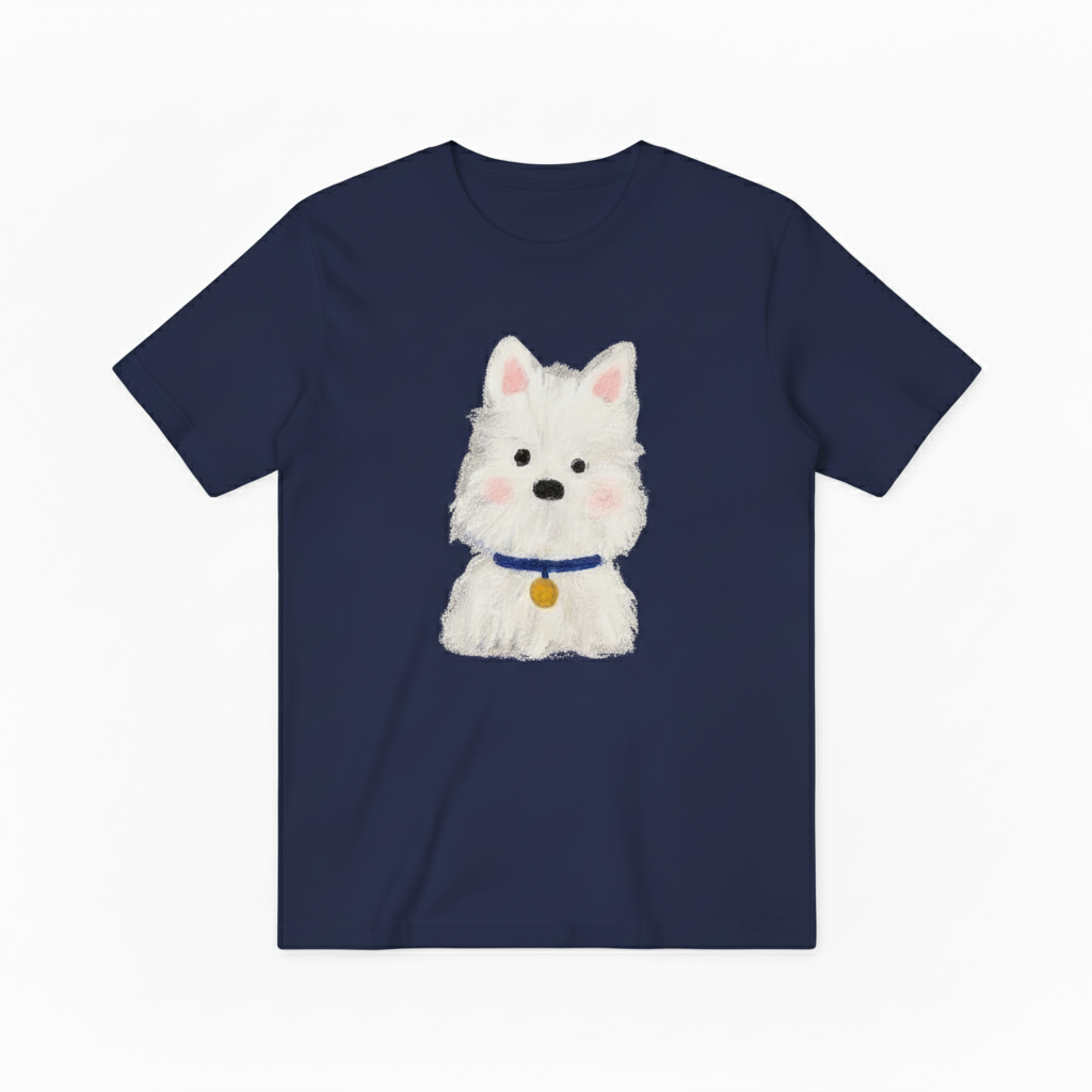 Westie Dog Graphic Tee Watercolor Dog Lover Gift T7061