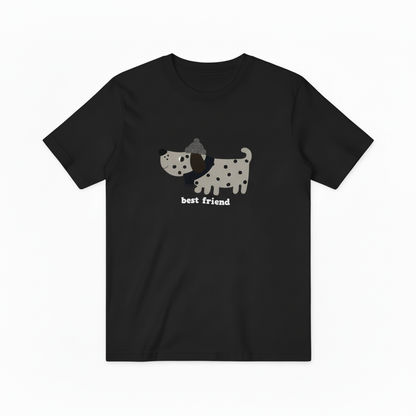 Best Friend Spotty Dog Graphic Tee Cute Dog Lover Gift T7062