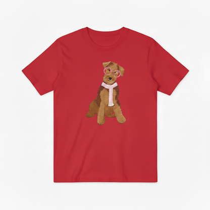 Airedale Terrier Graphic Tee Chic Dog Lover Gift T7063