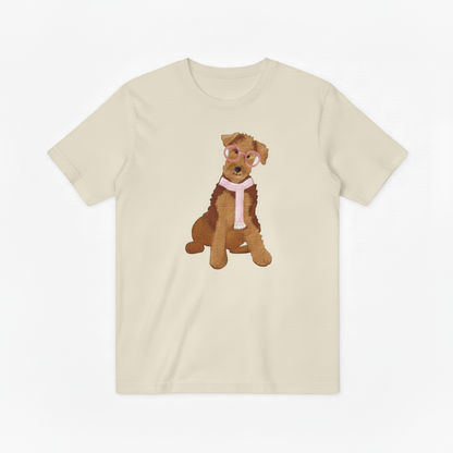 Airedale Terrier Graphic Tee Chic Dog Lover Gift T7063