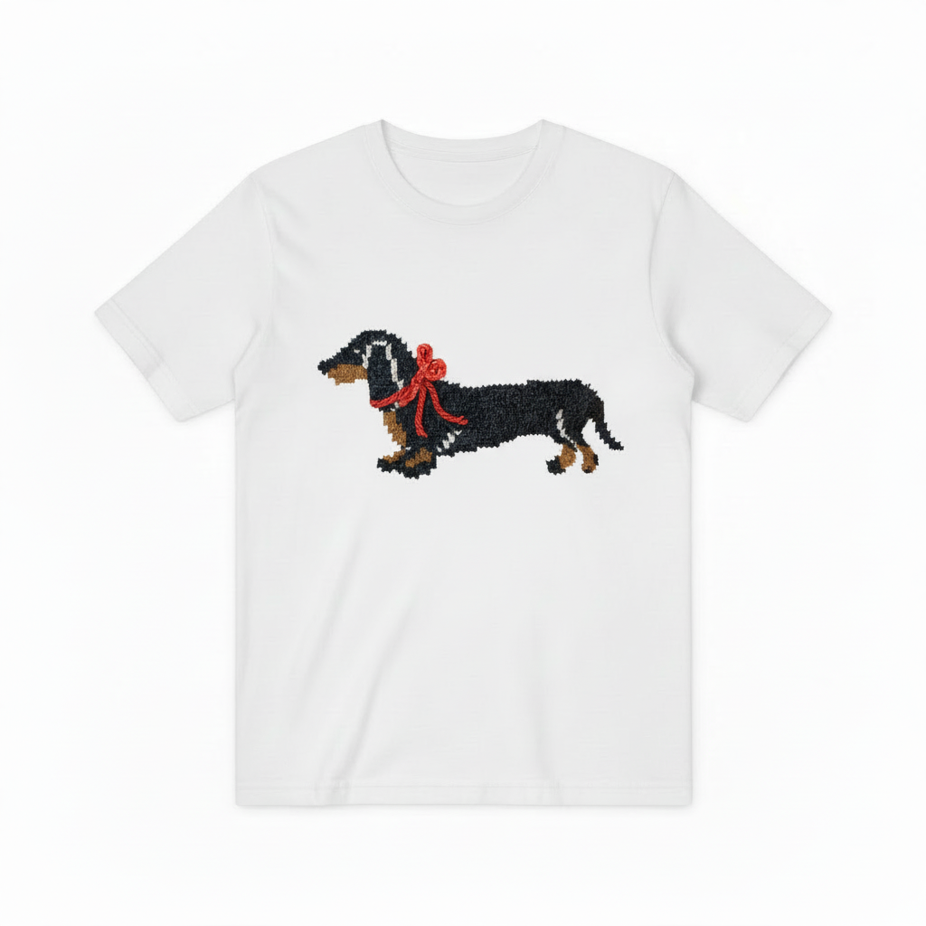 Dachshund Graphic Sweater Fair Isle Knit Dog Lover Gift T7068