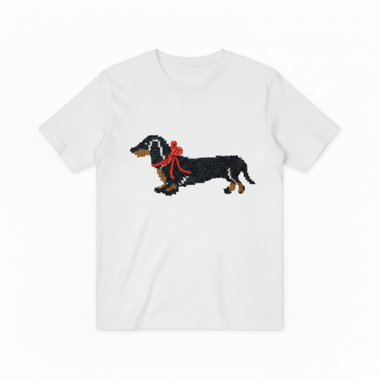 Dachshund Graphic Sweater Fair Isle Knit Dog Lover Gift T7068