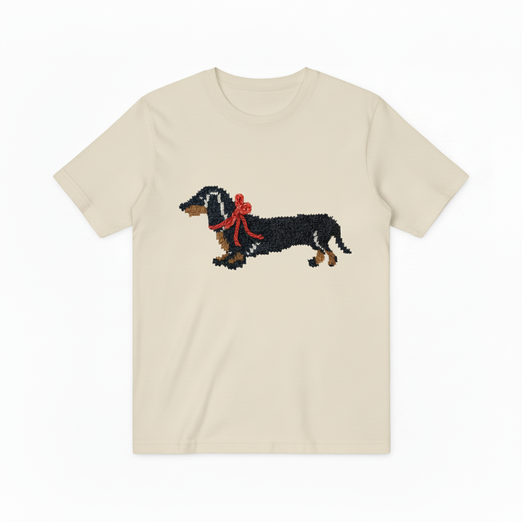 Dachshund Graphic Sweater Fair Isle Knit Dog Lover Gift T7068