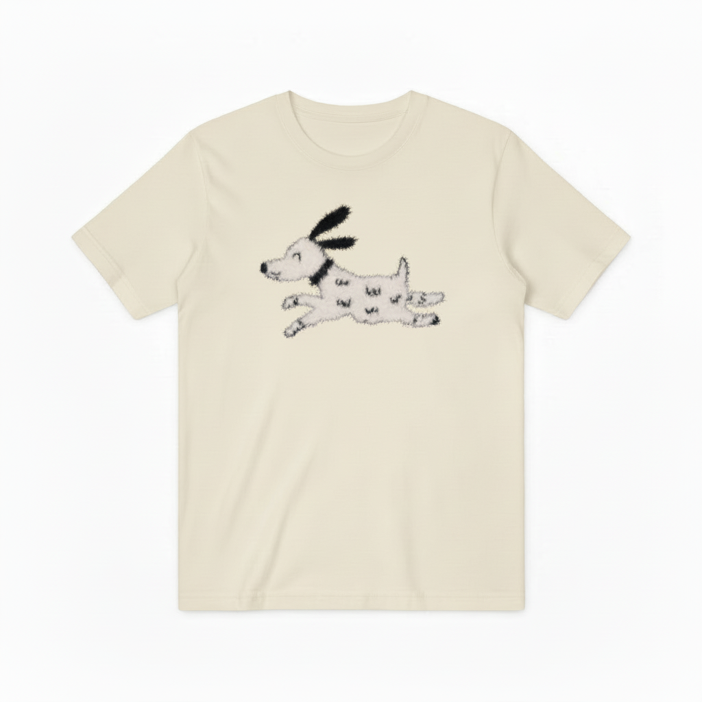 Running Spotty Dog Graphic Sweater Cute Dog Lover Gift T7069