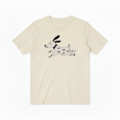 Running Spotty Dog Graphic Sweater Cute Dog Lover Gift T7069