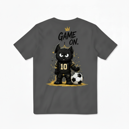 Game On King Cat Soccer Graphic Tee