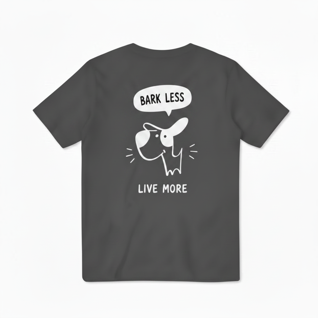 Bark Less, Live More Tee