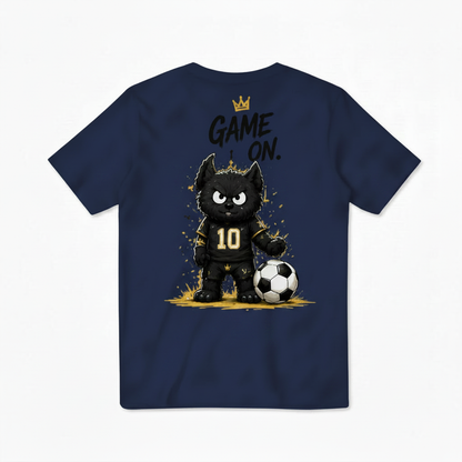 Game On King Cat Soccer Graphic Tee