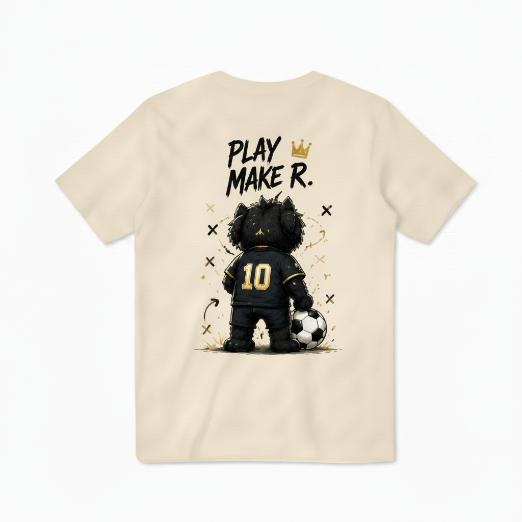 Playmaker King Cat Soccer Graphic Tee