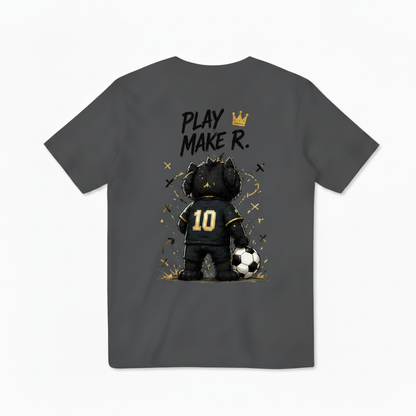 Playmaker King Cat Soccer Graphic Tee