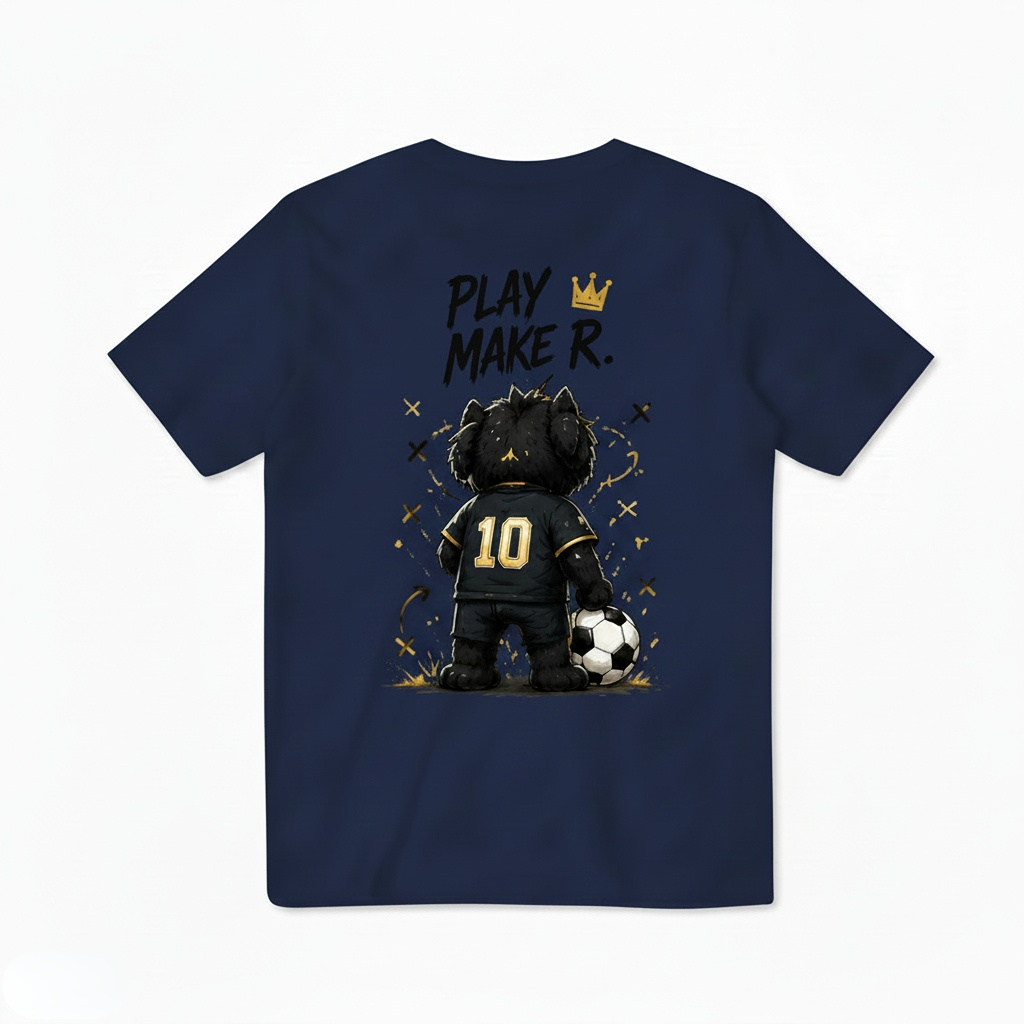 Playmaker King Cat Soccer Graphic Tee
