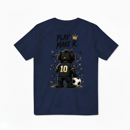 Playmaker King Cat Soccer Graphic Tee
