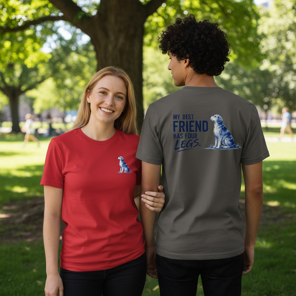 My Best Friend Has Four Legs Dog Graphic Tee