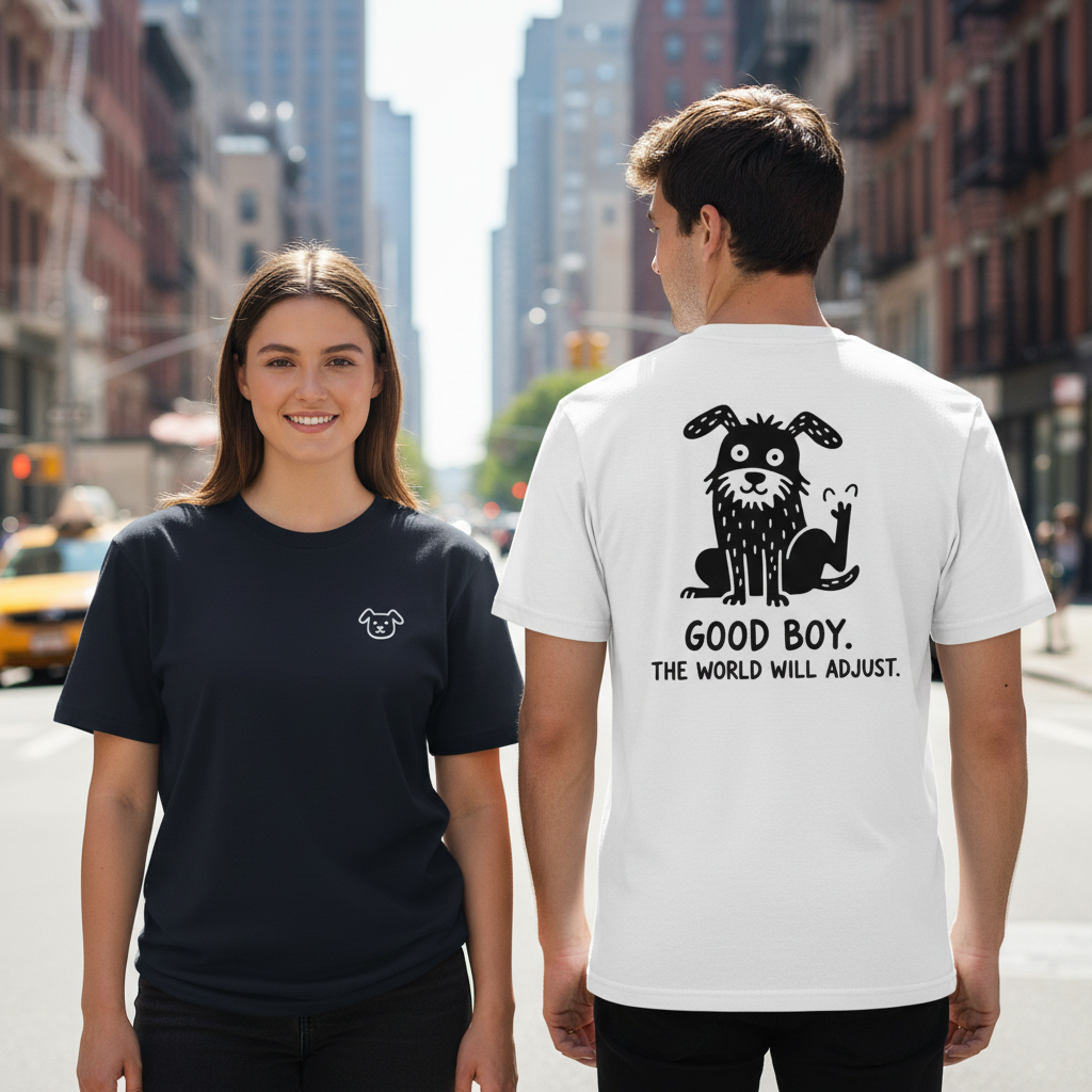 Good Boy. The World Will Adjust. Tee
