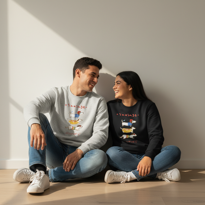Funny Sausage Market Wiener Dog Lover Crewneck C1012
