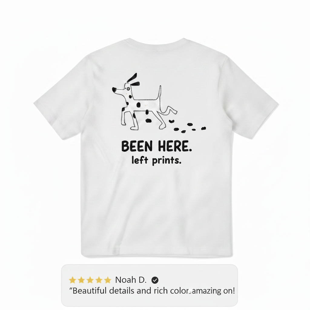 Been Here. Left Prints. Tee